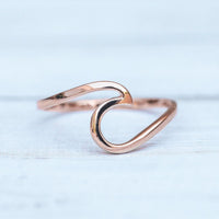 Rose Gold Wave Ring Gallery Thumbnail