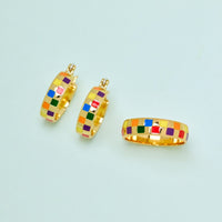 Rainbow Checkerboard Ring Gallery Thumbnail