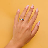 Rainbow Checkerboard Ring Gallery Thumbnail