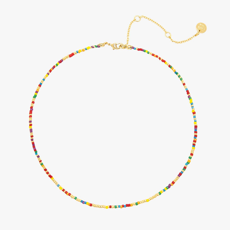 Rainbow Bead Choker