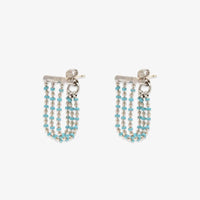 Dainty Enamel Chain Wrap Earrings Gallery Thumbnail