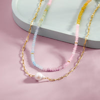 Ombre Rainbow Bead Choker Gallery Thumbnail