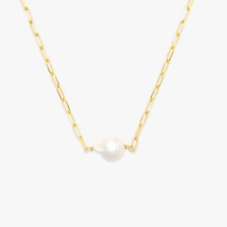 Pearl Paperclip Choker