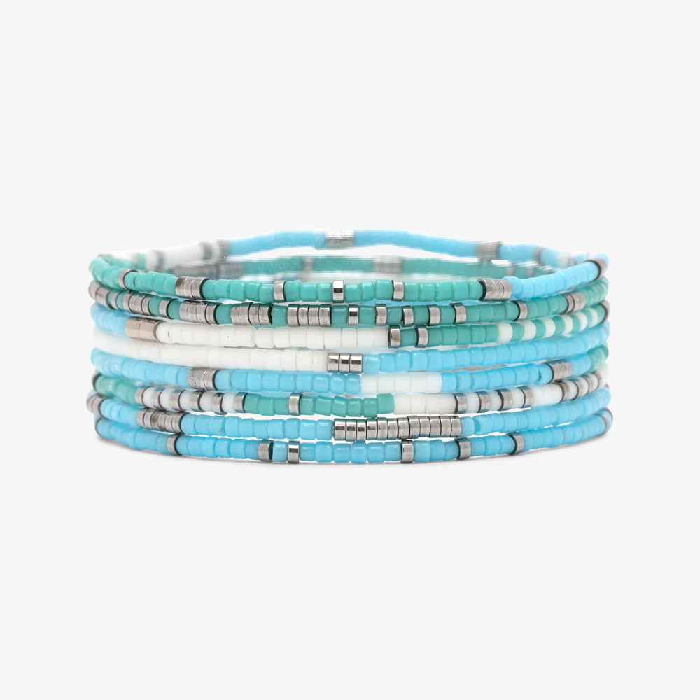 Seafoam Dream Stretch Bracelet Set of 8 1