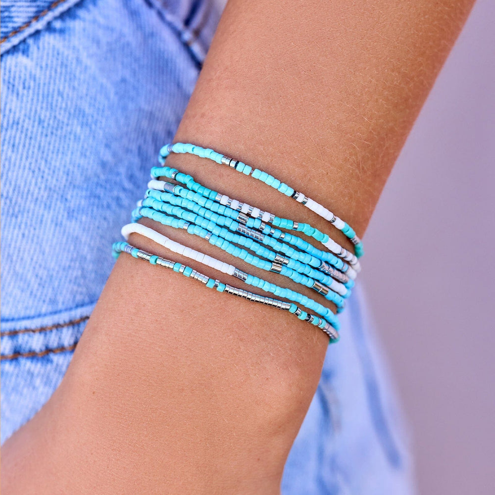 Seafoam Dream Stretch Bracelet Set of 8 2