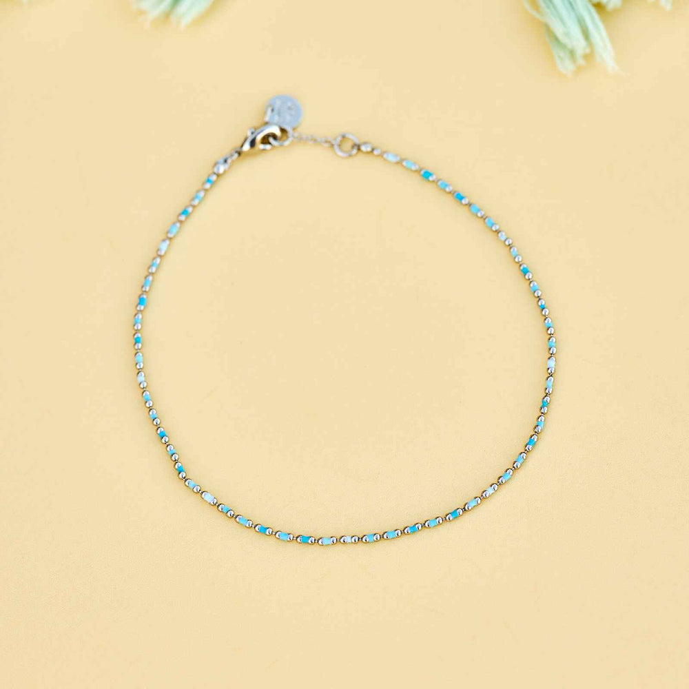 Dainty Enamel Chain Anklet 5