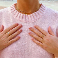 Wide Ribbed Heart Ring Gallery Thumbnail