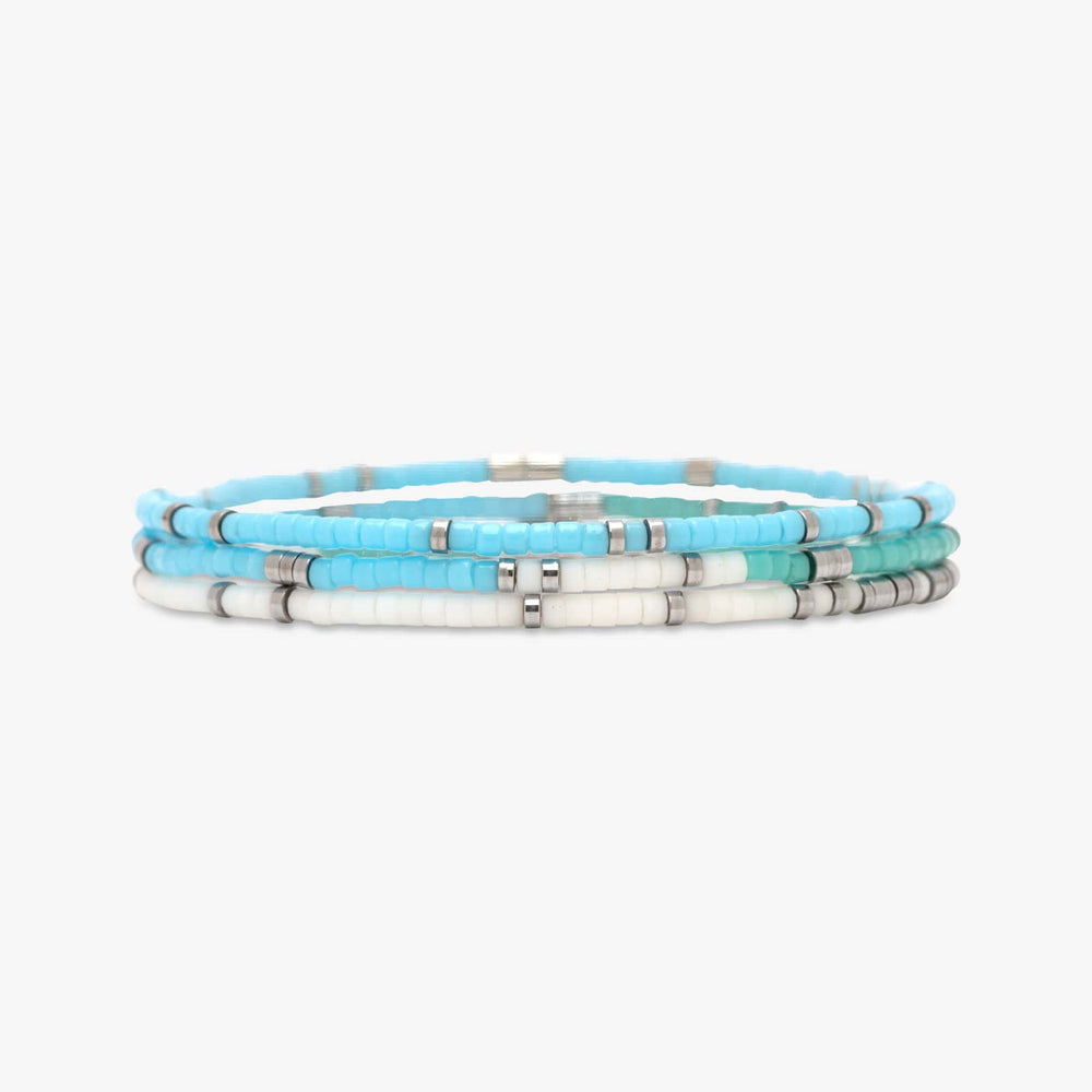 Seafoam Dream Stretch Bracelet Set of 3 1