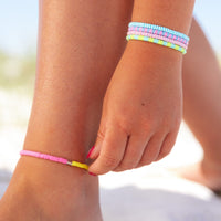 Neon Daze Seascape Stretch Anklet Gallery Thumbnail