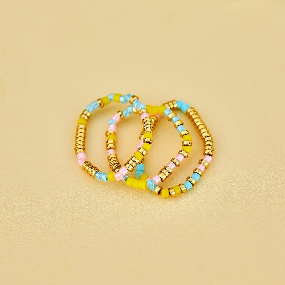 Sunset Beach Stretch Ring Set of 3 4