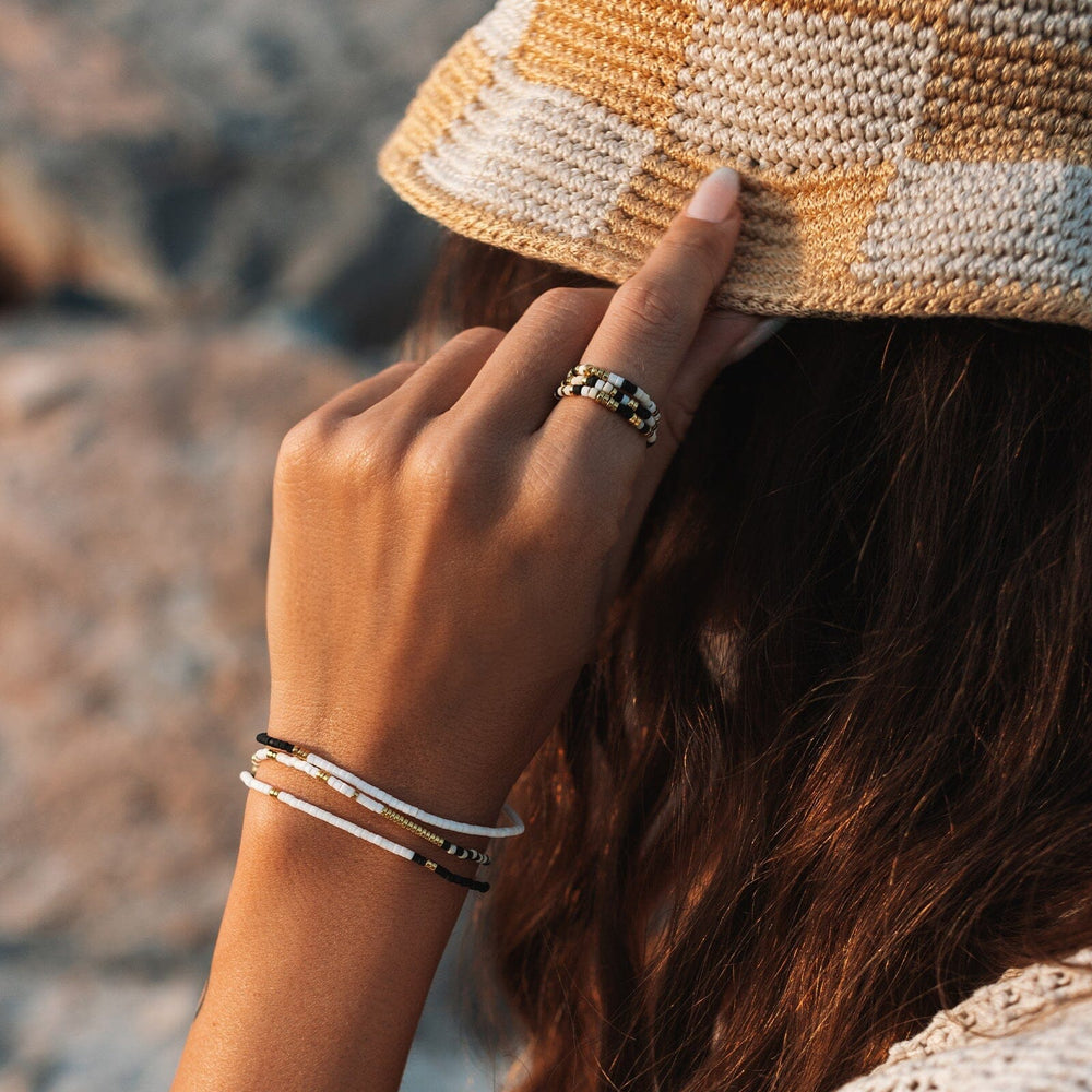 Monochrome Stretch Bracelet Set of 3 3