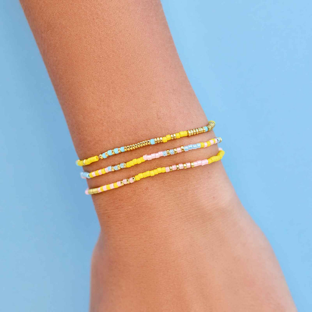 Sunset Beach Stretch Bracelet Set of 3 2