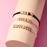 Bubble Letter Bracelet Gallery Thumbnail