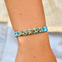 Bluebell Woven Chevron Bracelet Gallery Thumbnail