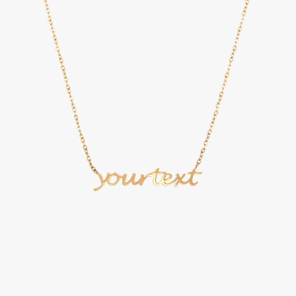 Script Letter Necklace 1