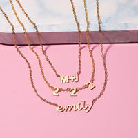 Script Letter Necklace Gallery Thumbnail