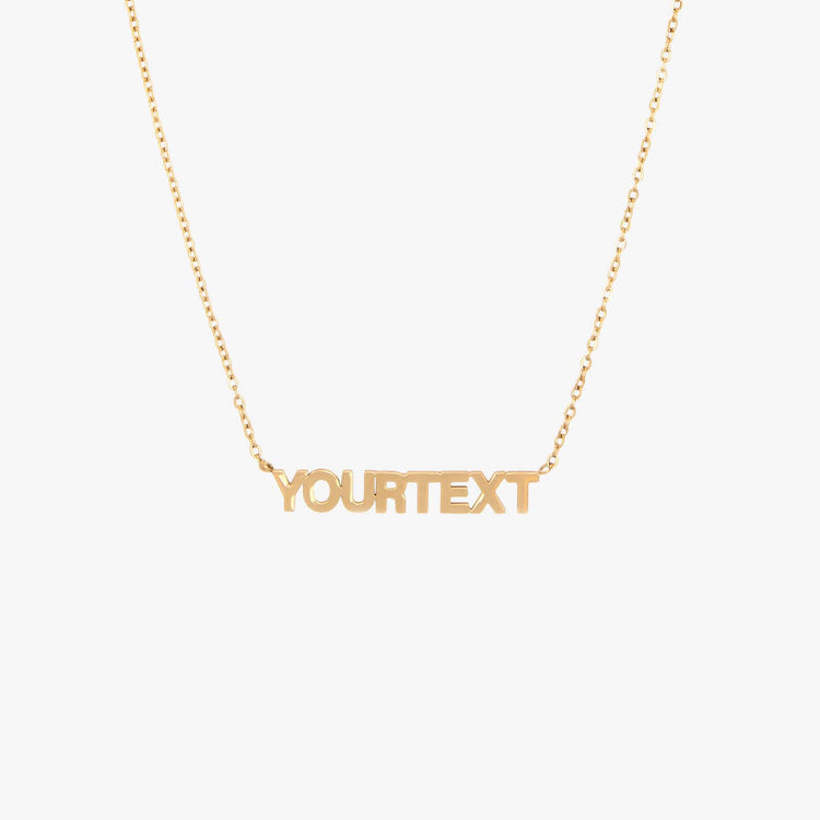 Block Letter Necklace