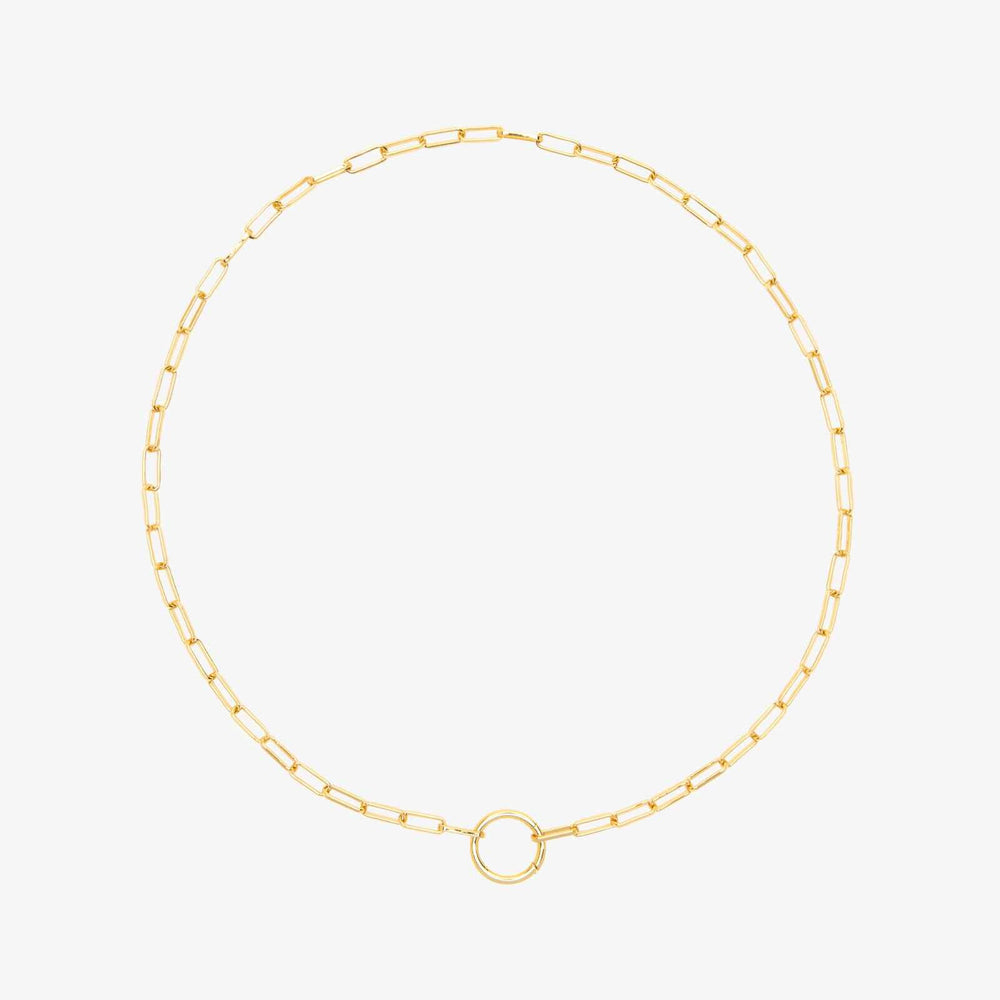 Harper Round Charm Chain Choker 1