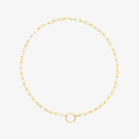 Harper Round Charm Chain Choker