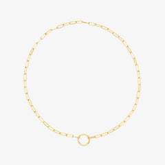 Harper Round Charm Chain Choker