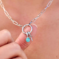 Harper Round Charm Chain Choker Gallery Thumbnail