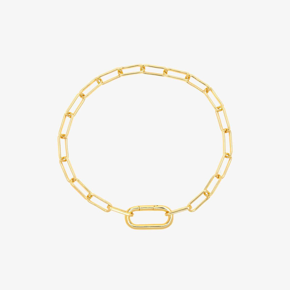 Harper Oval Charm Chain Bracelet 1