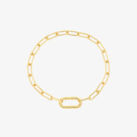 Harper Oval Charm Chain Bracelet