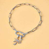 Harper Oval Charm Chain Bracelet Gallery Thumbnail