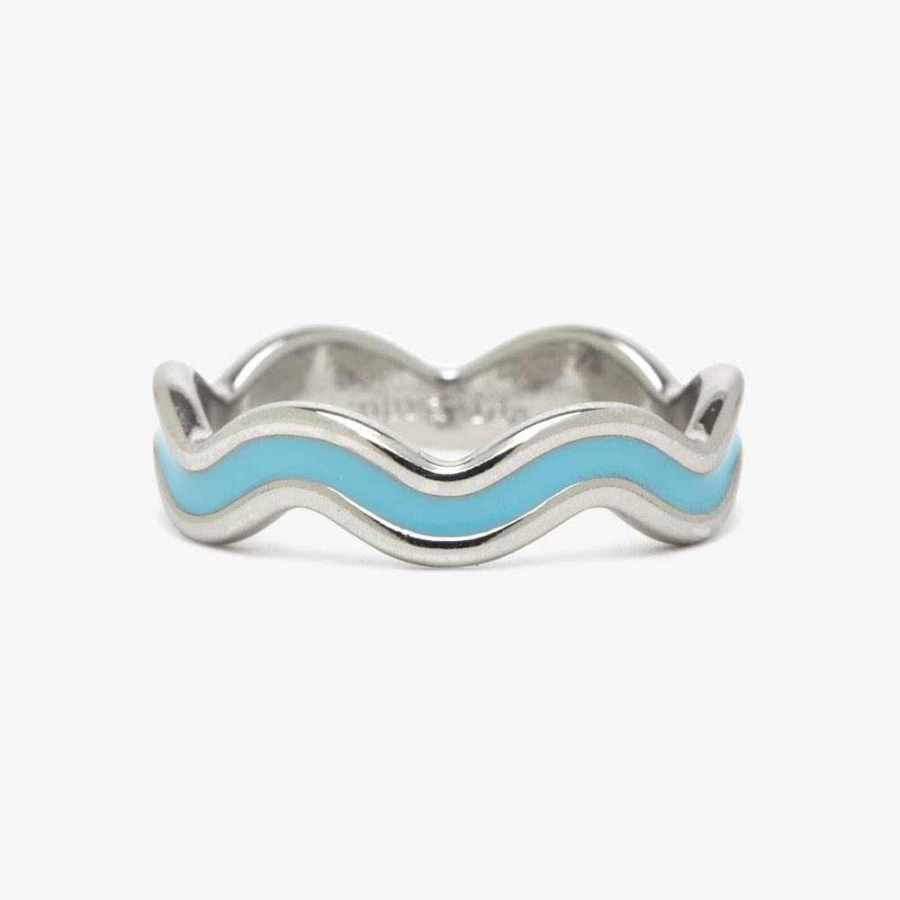 Surfrider Enamel Wiggle Ring 1