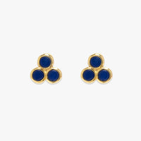 Three Stone Stud Earrings Gallery Thumbnail