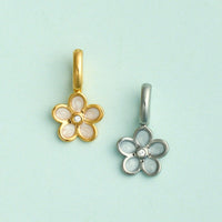 Harper Pearl Plumeria Charm Gallery Thumbnail