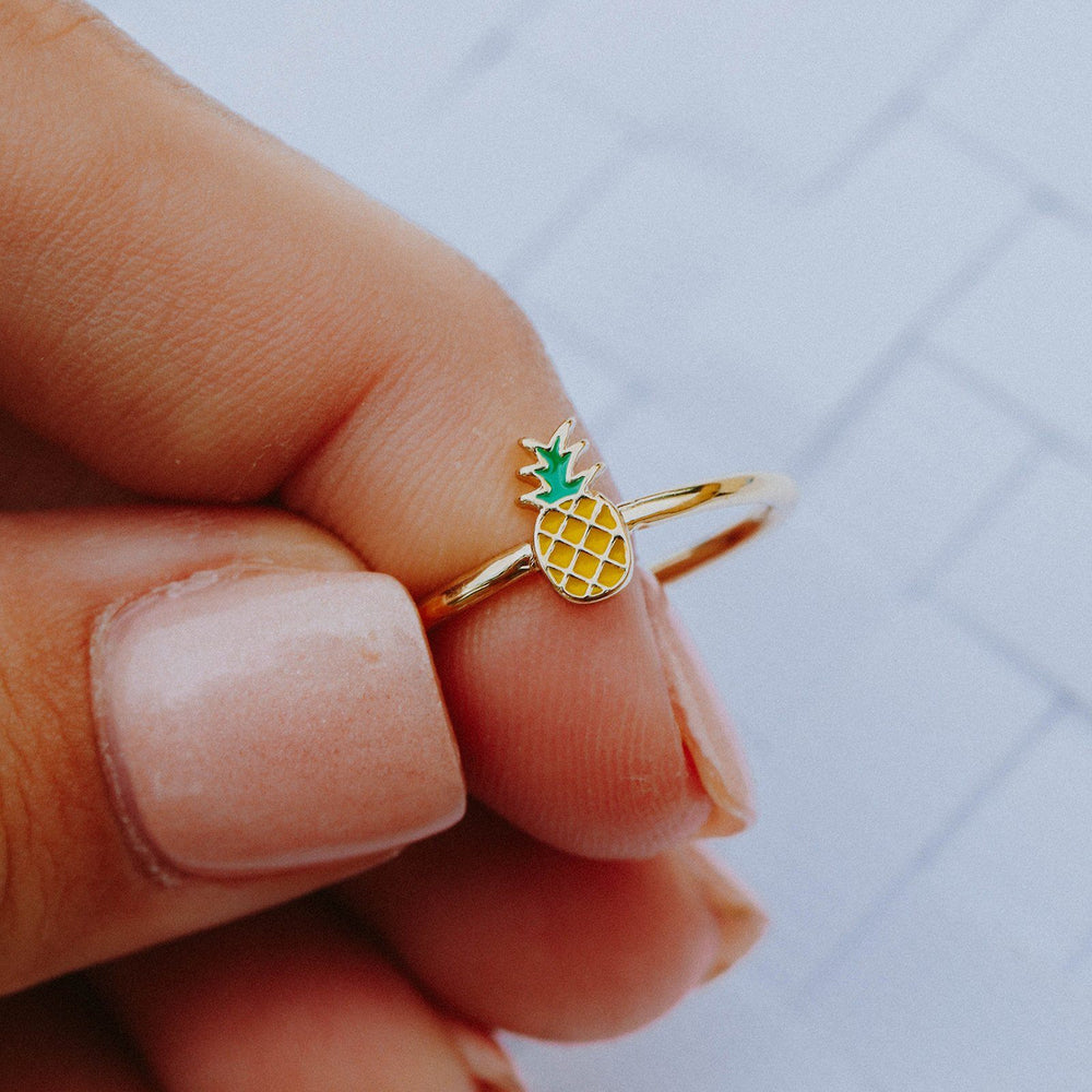 Enamel Pineapple Ring 6