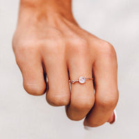 Moonstone Double Stone Ring Gallery Thumbnail