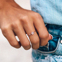 Moonstone Double Stone Ring Gallery Thumbnail