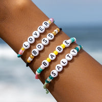 Babe Alphabet Bead Bracelet Gallery Thumbnail