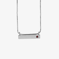 Engravable Bar Birthstone Necklace Gallery Thumbnail