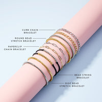 Harper Disc Bead Stretch Bracelet Gallery Thumbnail