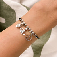 Harper Curb Chain String Bracelet Gallery Thumbnail