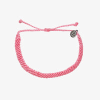 Pink Half Flat Woven Bracelet Gallery Thumbnail