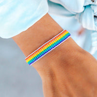 Pride Seed Bead Bracelet Gallery Thumbnail