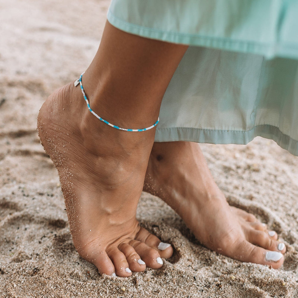 Ventura Stretch Bead Anklet 8