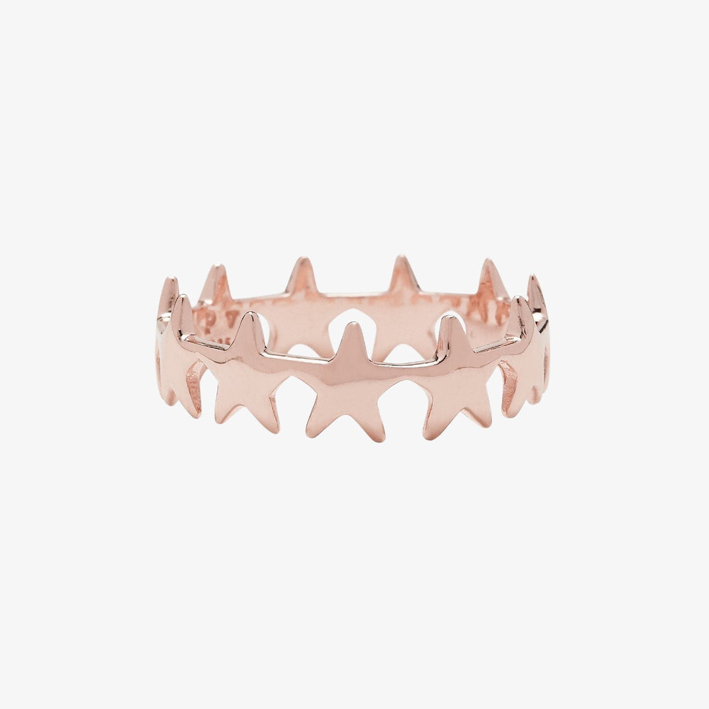 Rose Gold Seeing Stars Band Ring 1