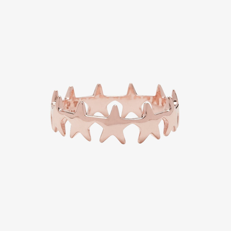 Rose Gold Seeing Stars Band Ring