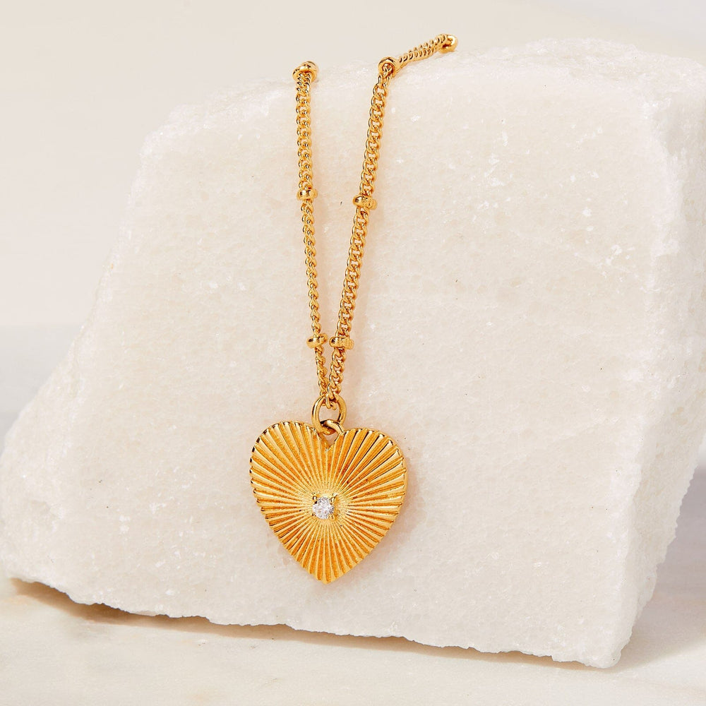 Sunburst Heart Necklace 1