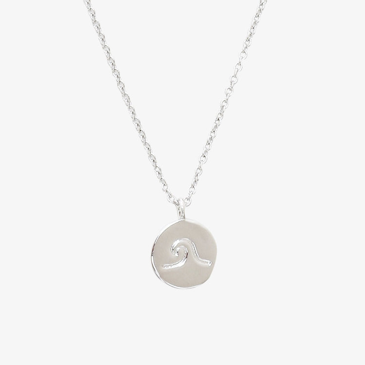 Wave Coin Necklace