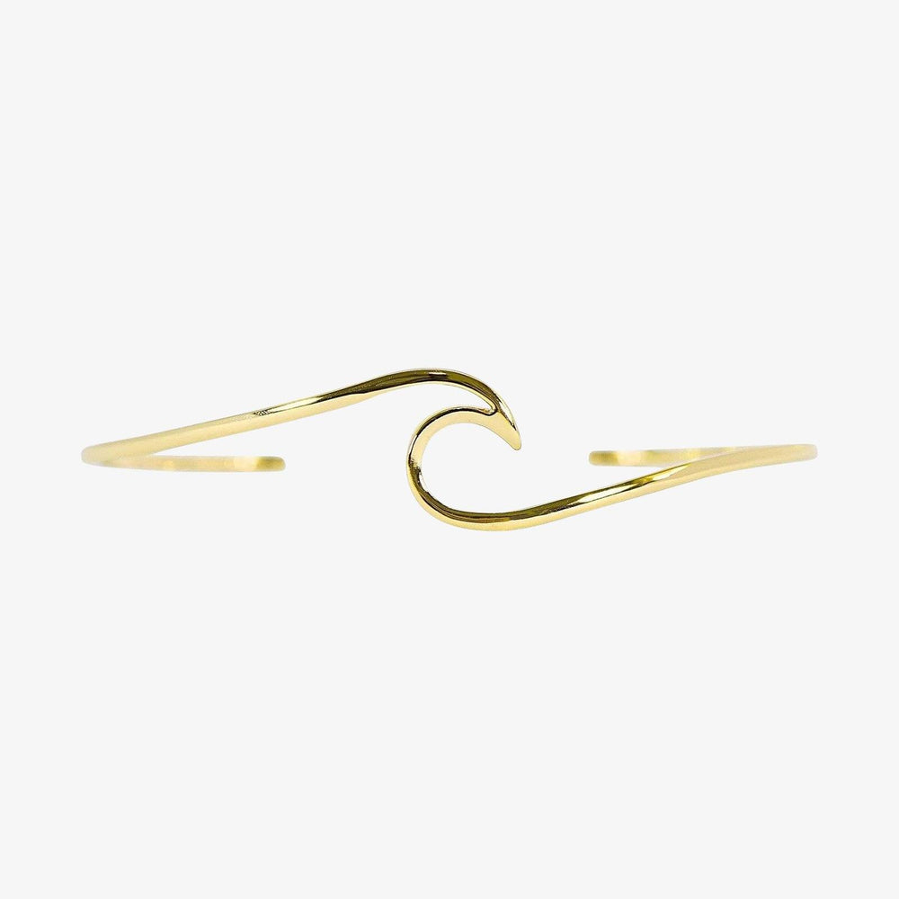 Gold Wave Cuff Bracelet 1