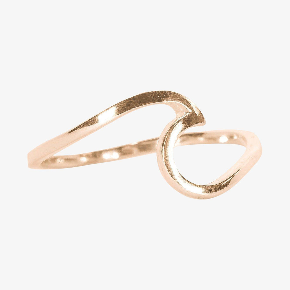 Rose Gold Wave Ring 1