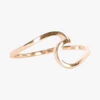 Rose Gold Wave Ring