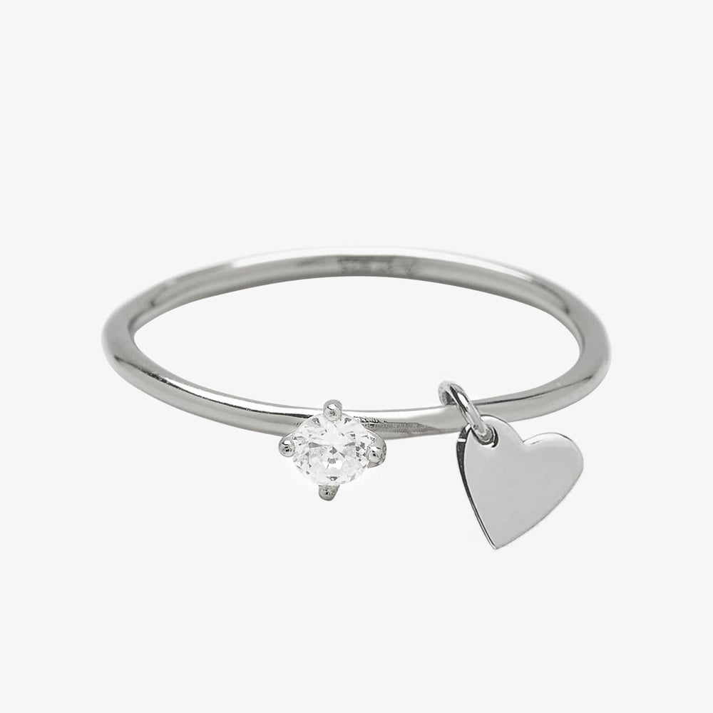 Demi-Fine Engravable Heart Ring 2