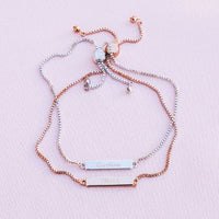 Engravable Double-Sided Bar Bracelet Gallery Thumbnail